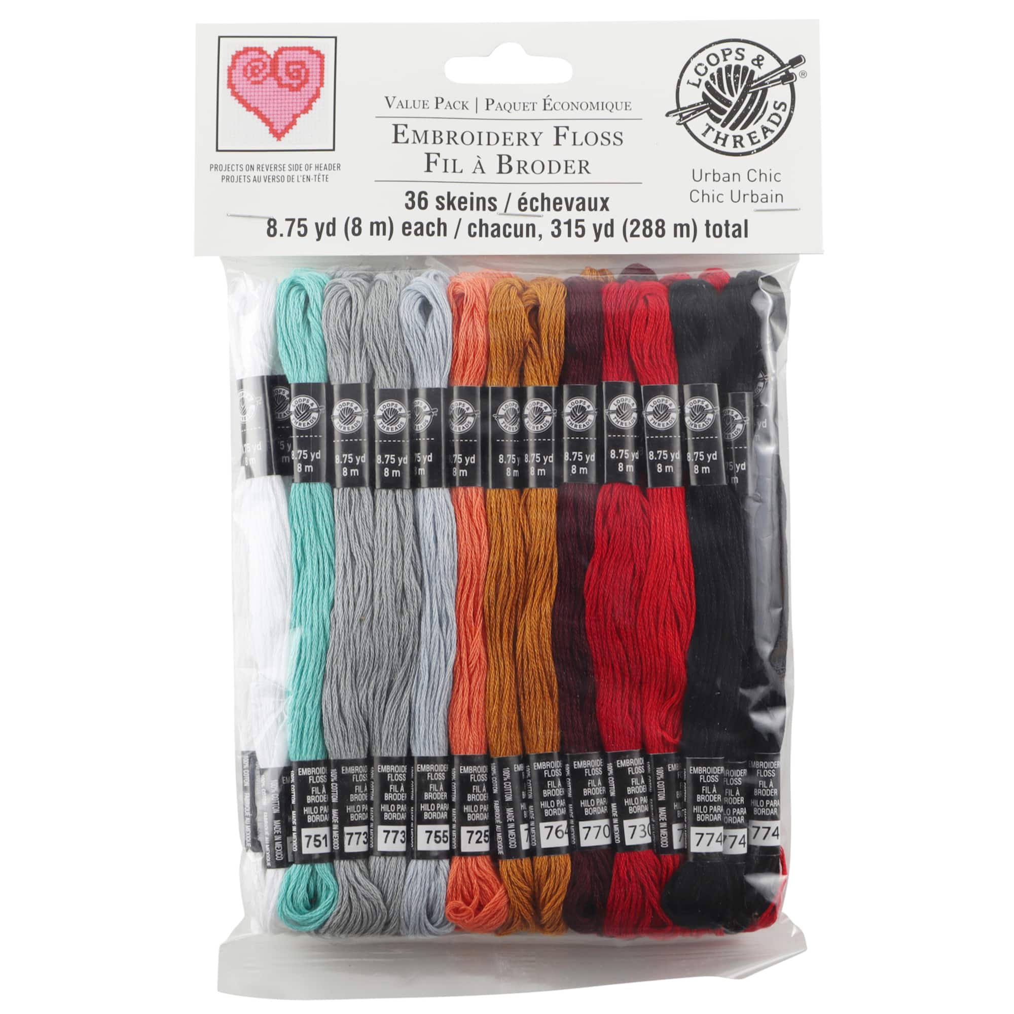 Urban Chic Embroidery Floss by Loops & Threads®, 36ct.